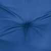 vidaXL Coussins de chaise &agrave; dossier bas lot de 2 bleu royal