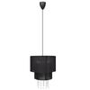 vidaXL Lustre suspendue Cristal Noir