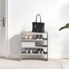 vidaXL &Eacute;tag&egrave;res &agrave; chaussures 2 pcs empilable sonoma gris 60x30x30,5 cm