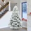 vidaXL Sapin de No&euml;l artificiel avec 300 LED Blanc 240 cm PE et PVC