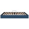 vidaXL Lit de Rangement avec t&ecirc;te de lit Bleu 160 x 200 cm tissu