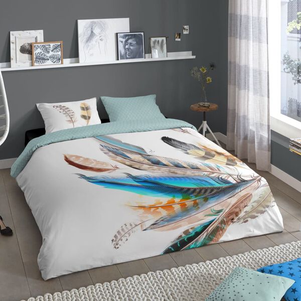 Good Morning Housse de couette FEATHER 140x200/220 cm Multicolore
