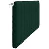 vidaXL Coussin de t&ecirc;te de lit Hanko vert fonc&eacute; 200 cm velours