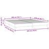 vidaXL Cadre de lit sans matelas gris fonc&eacute; 200x210 cm velours