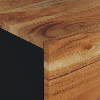 vidaXL Table basse 80x50x40 cm Bois d'acacia solide et d'ingénierie