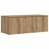 vidaXL Meuble TV ch&ecirc;ne artisanal 80x34x30 cm bois d'ing&eacute;nierie