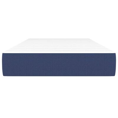 vidaXL Matelas à ressorts ensachés pour enfants bleu 80x160 cm tissu