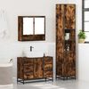 vidaXL Ensemble de meubles de salle de bain 3 pcs Ch&ecirc;ne fum&eacute;