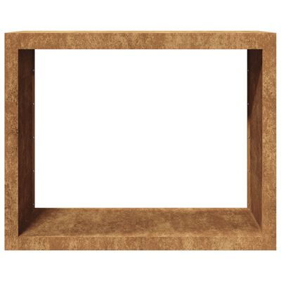 vidaXL Portant de bois de chauffage 100x40x80 cm acier corten