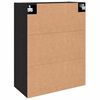 vidaXL Armoire Murale Montage mural 2 pcs Ch&ecirc;ne noir 69,5 x 34 x 90 cm