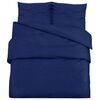vidaXL Ensemble de housse de couette Bleu marine 135x200 cm Coton
