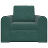 vidaXL Canap&eacute;-Lit Vert fonc&eacute; 98 x 71 x 83 cm Velours