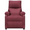 vidaXL Fauteuil inclinable Rouge bordeaux Tissu