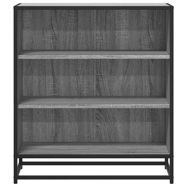 vidaXL Buffet sonoma gris 68x35x76 cm bois d'ing&eacute;nierie et m&eacute;tal