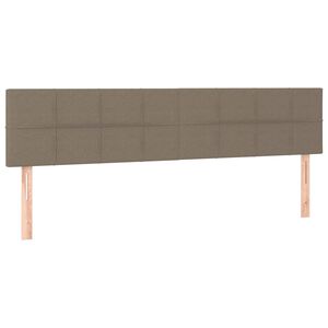 vidaXL T&ecirc;tes de lit Taupe 200x5x78/88 cm Tissu
