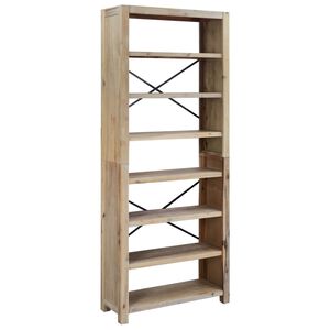 vidaXL Biblioth&egrave;que 7 niveaux 80x30x200 cm Bois solide d'acacia