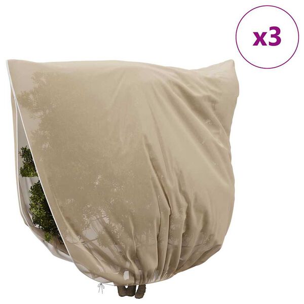 vidaXL Couvercles de Fleece de Protection Anti-Gel pour Plantes 3 pcs