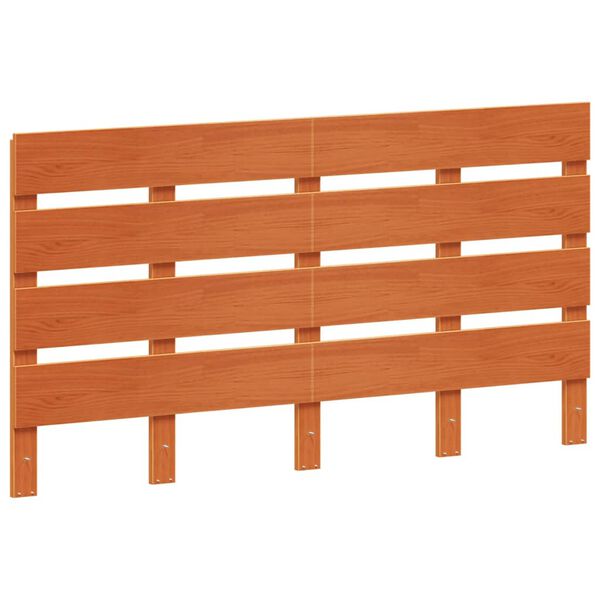 vidaXL T&ecirc;te de lit cire marron 150 cm bois massif de pin