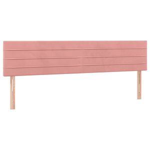 vidaXL T&ecirc;tes de lit Rose 180x5x78/88 cm Velours