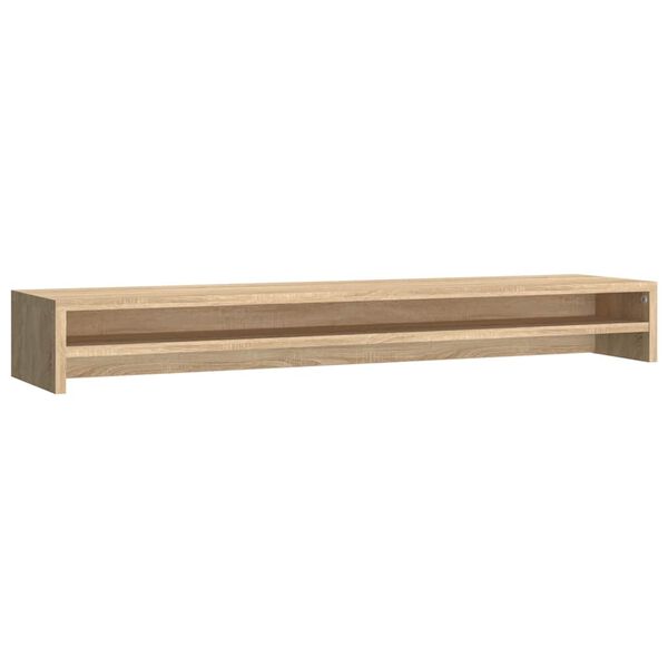 vidaXL Support de moniteur Ch&ecirc;ne Sonoma 100 x 24 x 13 cm Agglom&eacute;r&eacute;