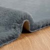 vidaXL Tapis en fausse anti-d&eacute;rapant Olite Anthracite 160 x 160 cm