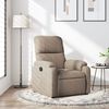 vidaXL Fauteuil inclinable taupe tissu microfibre
