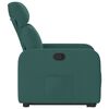 vidaXL Fauteuil inclinable vert fonc&eacute; tissu