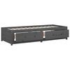 vidaXL Lit de jour sans matelas gris 90x200 cm bois de pin massif