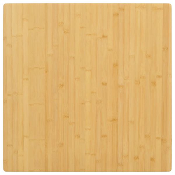 vidaXL Dessus de table 80x80x2,5 cm bambou