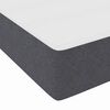 vidaXL Cadre de lit avec matelas Gris fonc&eacute; 120 x 200 cm tissu