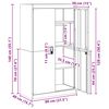 vidaXL Armoire de rangement 2 pcs Vert olive 80 x 40 x 140 cm Acier