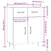 vidaXL Buffet ch&ecirc;ne marron 69,5x34x90 cm bois d'ing&eacute;nierie