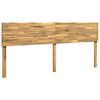 vidaXL T&ecirc;te de lit en bois brut ROSTOCK Blanc 200 cm