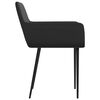 vidaXL Chaises &agrave; manger lot de 2 noir similicuir