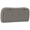 vidaXL Coussin de t&ecirc;te de lit Hvar taupe 90 cm tissu