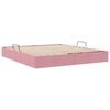vidaXL Lit de Rangement avec matelas Rose 160 x 200 cm Velours
