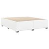 vidaXL Cadre de lit sans matelas blanc 200x200 cm similicuir