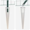 vidaXL Cl&ocirc;ture avec poteau Vert 0,8 x 25 m Acier et PVC