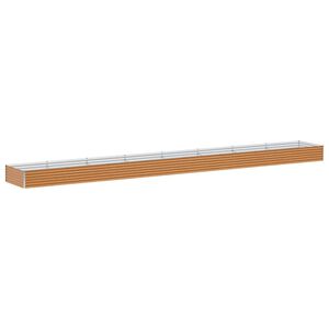 vidaXL Jardini&egrave;re sur&eacute;lev&eacute;e Marron Clair 775 x 100 x 36 cm