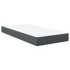 vidaXL Matelas de Lit avec matelas Gris 90 x 190 cm tissu