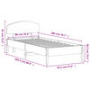 vidaXL Cadre de lit sans matelas 90x200 cm bois de pin massif