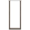 vidaXL Pieds de table de bar en forme de U, 2 pi&egrave;ces, acier naturel, 50 x (110-111) cm