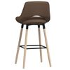 vidaXL Tabourets de bar lot de 2 taupe tissu