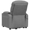 vidaXL Fauteuil de massage inclinable Gris clair Tissu