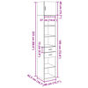 vidaXL Armoire de rangement mince gris b&eacute;ton 40x42,5x225 cm