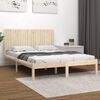 vidaXL Cadre de lit sans matelas 200x200 cm bois massif de pin