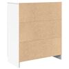 vidaXL Buffet avec tiroir blanc 71x35x84 cm bois d'ing&eacute;nierie