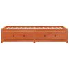 vidaXL Lit de jour sans matelas cire marron 80x200 cm bois pin massif