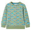 Sweatshirt pour enfants kaki clair 128