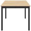 vidaXL Table de salle &agrave; manger / Table de repas M&Eacute;TAL